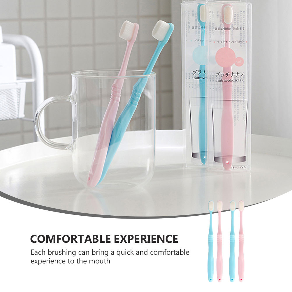 Teeth Whitening Quick - 4 Spazzolini da Denti a Setole