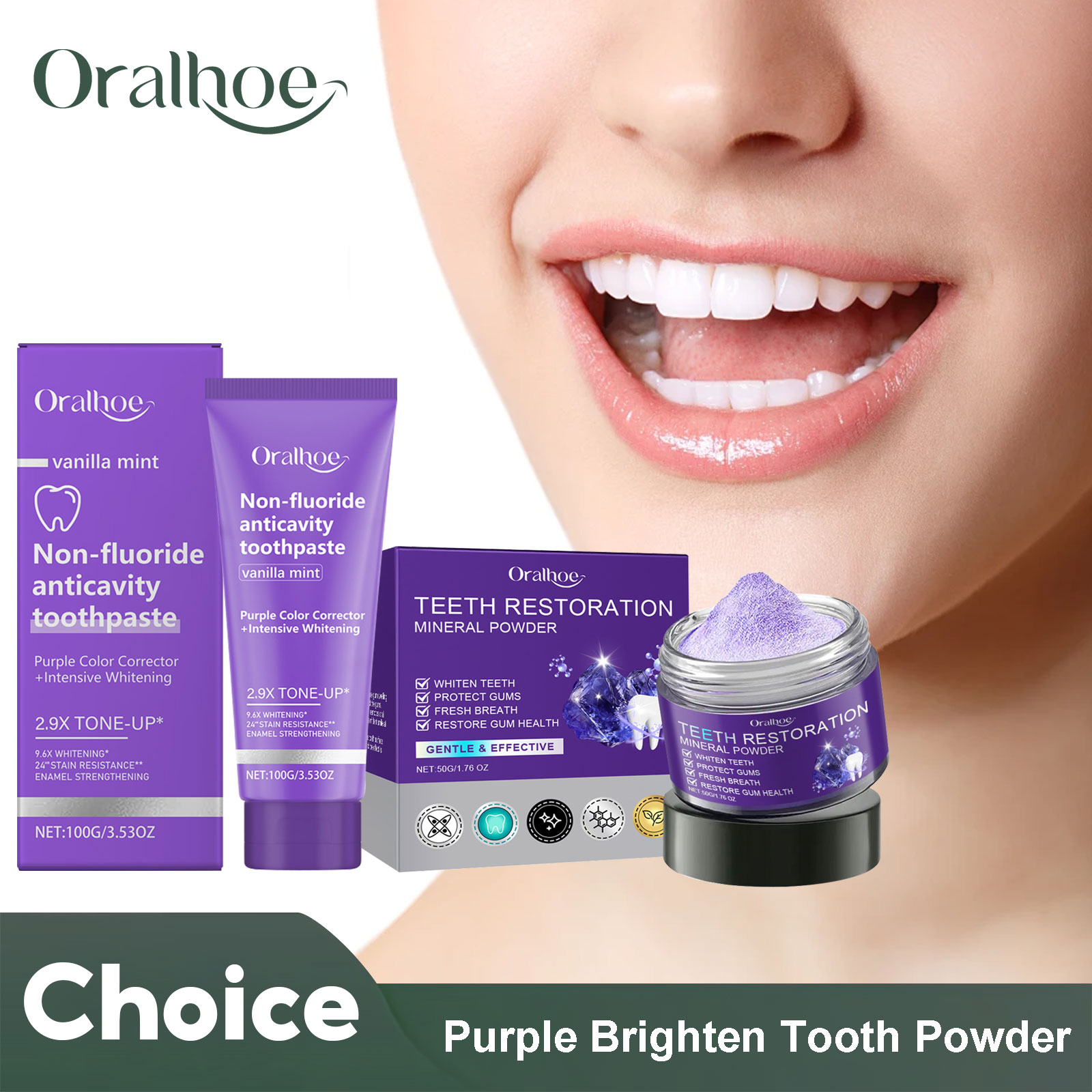 Teeth Whitening Lab - Teeth Restoration Mineral Powder Teeth Whitening