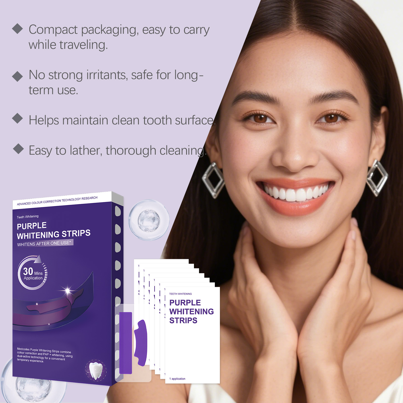 Strisce sbiancanti per denti v - Teeth Whitening Quick recensione e prezzo
