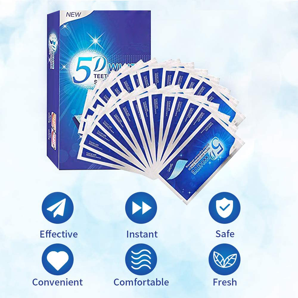 Strisce Sbiancanti 5D per Dent - Teeth Whitening Strips recensione e prezzo